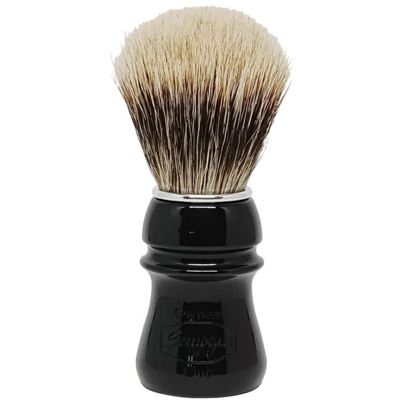 Semogue SOC Jet Black pędzel do golenia borsuk Finest Two Band