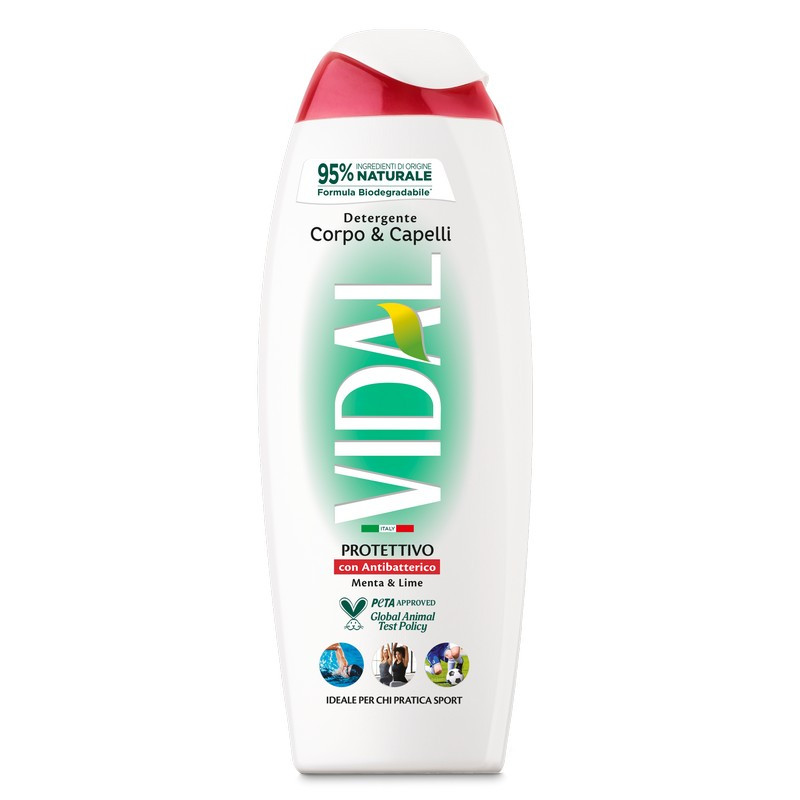 Vidal 2w1 Mięta i Cytryna żel do mycia włosów i ciała 250ml Vidal 2w1 Mięta i Cytryna żel do mycia włosów i ciała 250ml