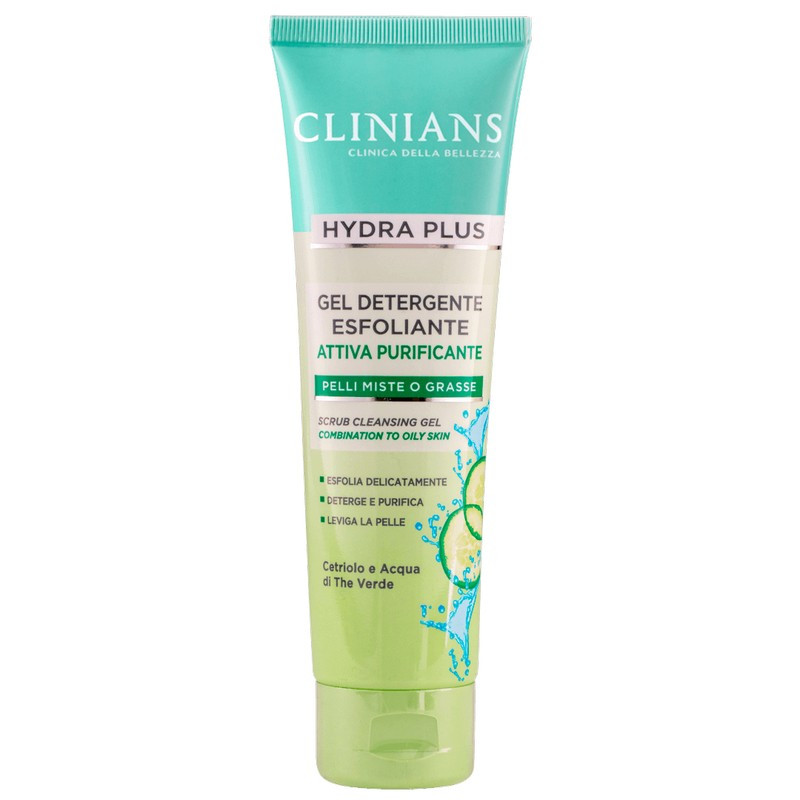 Clinians Hydra Plus złuszczający żel do mycia twarzy 150ml Clinians Hydra Plus złuszczający żel do mycia twarzy 150ml