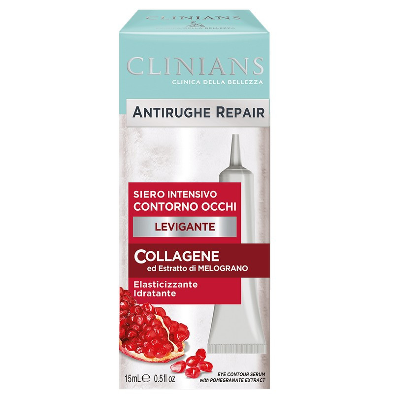 Clinians Collagene wygładzające intensywne serum pod oczy15ml (Owoc granatu) Clinians Collagene wygładzające intensywne serum pod oczy15ml (Owoc granatu)