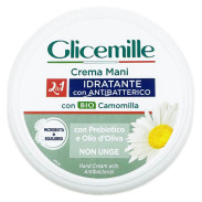 Glicemille Idratante krem do rąk antybakteryjny, nie tłusty z oliwą oliwek i Bio rumiankiem 100ml (tygiel)
