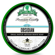 Stirling Glacial Obsidian mydło do golenia w tyglu 170ml