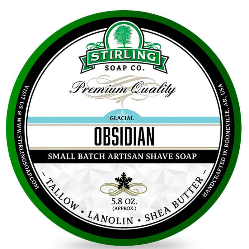 Stirling Glacial Obsidian mydło do golenia w tyglu 170ml Stirling Glacial Obsidian mydło do golenia w tyglu 170ml