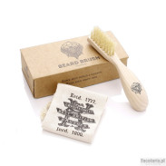 KENT Beech Beard Brush szczotka do brody, dla praworęcznych