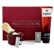 Zestaw do golenia Tabac Original z Muhle R89, pędzlem i miseczką amarant