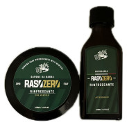 Zestaw DUO RasoZero Rinfrescante Mentol mydło w tyglu i aftershave (zielony)