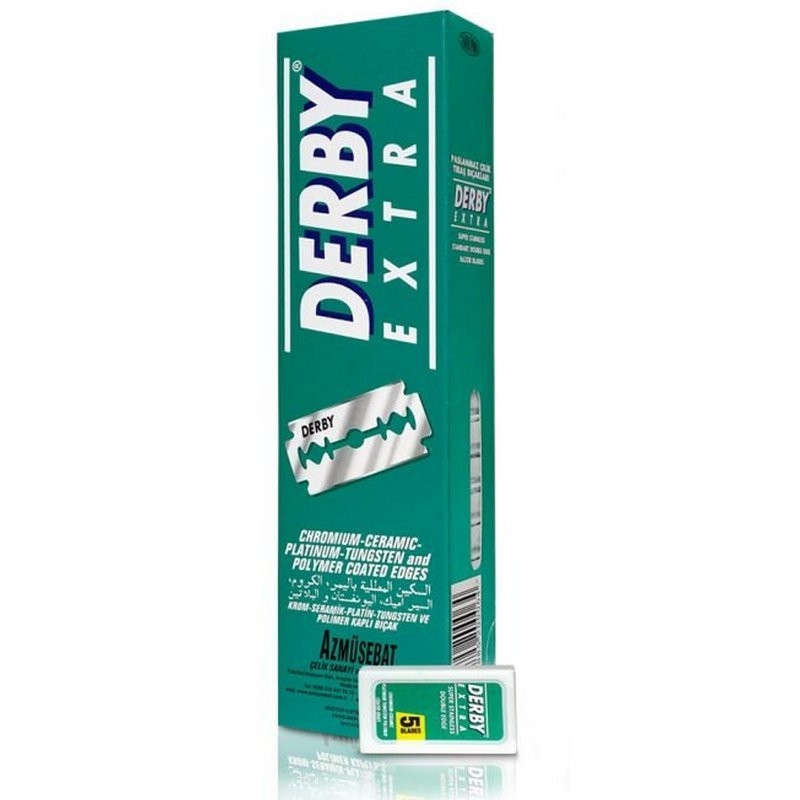 Żyletki Derby Extra (zielone) 100 sztuk Żyletki Derby Extra (zielone) 100 sztuk
