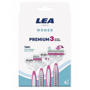 LEA WOMEN PREMIUM 3 ostrzowe maszynki do depilacji dla kobiet 4 sztuki