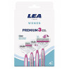 LEA WOMEN PREMIUM 3 ostrzowe maszynki do depilacji dla kobiet 4 sztuki