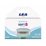 LEA WOMEN SOFT 5 wkłady do maszynki do depilacji dla kobiet 2 szt.