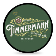 Wholly Kaw Timmermann Green mydło do golenia w tyglu 114g