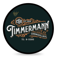 Wholly Kaw Timmermann Black mydło do golenia w tyglu 114g