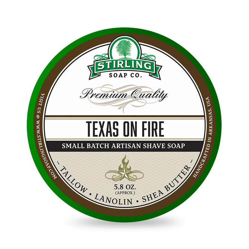 Stirling Texas on Fire mydło do golenia w tyglu 170ml Stirling Texas on Fire mydło do golenia w tyglu 170ml