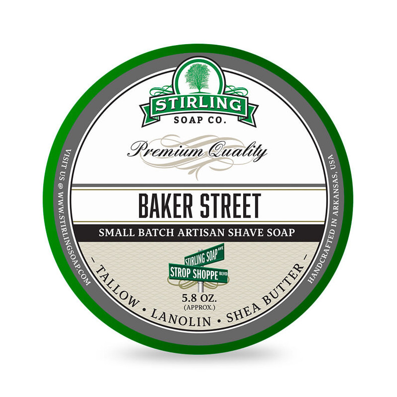 Stirling Baker Street mydło do golenia w tyglu 170ml Stirling Baker Street mydło do golenia w tyglu 170ml