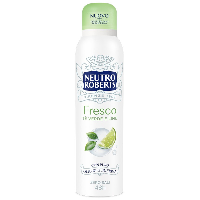 Neutro Roberts Deo Spray Fresco, 0% soli glinu 150ml (zielony) Neutro Roberts Deo Spray Fresco, 0% soli glinu 150ml (zielony)