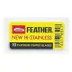 Żyletki FEATHER NEW Hi-Stainless (żółte) 10 sztuk