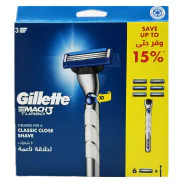 Gillette MACH3 Turbo Maszynka do golenia i 6 szt. wkładów