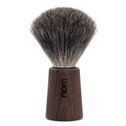 nom THEO 81DA, pędzel do golenia, borsuk PURE, ciemny jesion