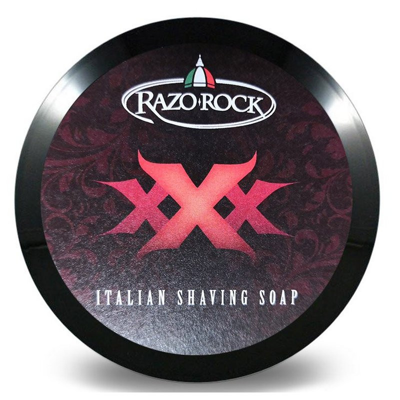 RazoRock XXX Czerwony Sandałowo korzenny mydło do golenia w tyglu 150ml