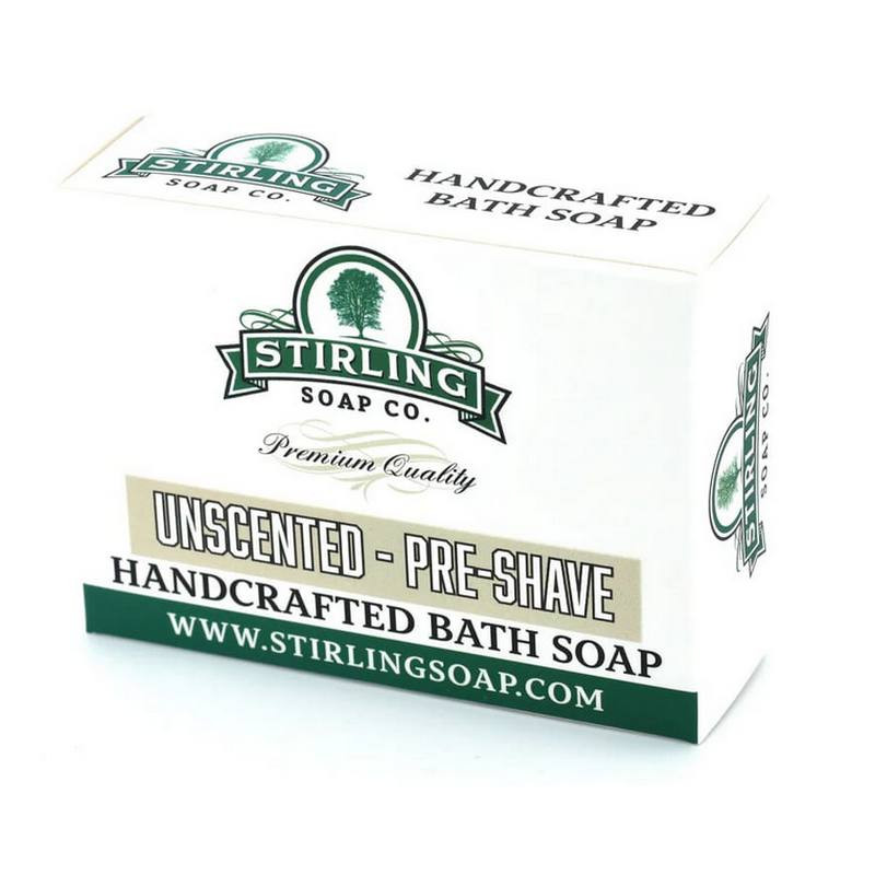 Stirling Preshave Unscented Bar mydło przed goleniem nieperfumowane 155g