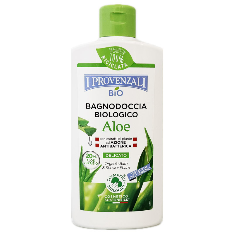 I Provenzali Bio Aloe delikatny żel do mycia ciała - prysznic i kąpiel 400ml