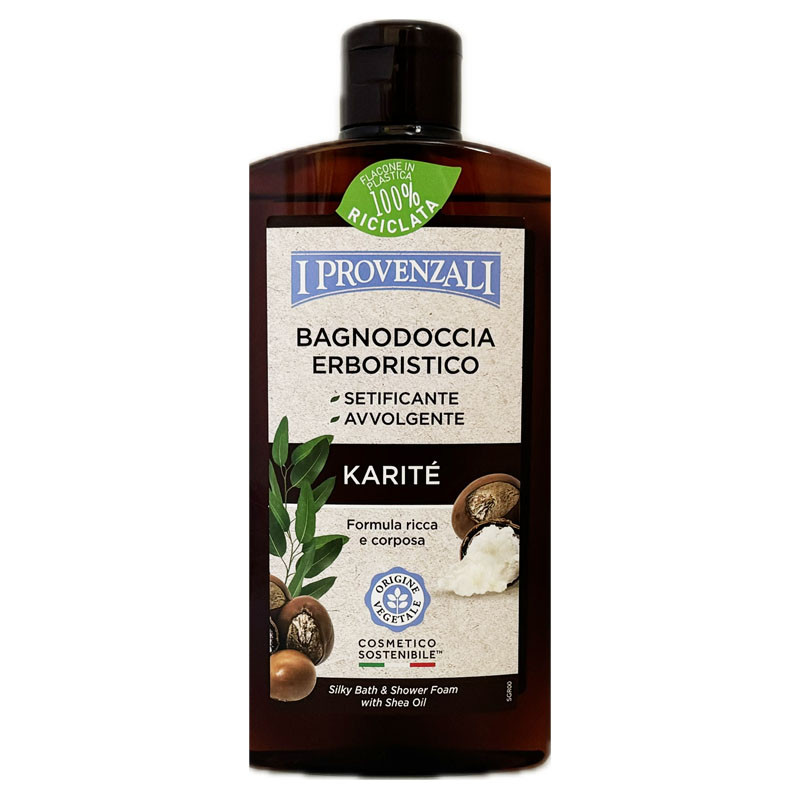 I Provenzali Masło Shea (Karite) jedwabisty żel do mycia ciała - prysznic i kąpiel 400ml