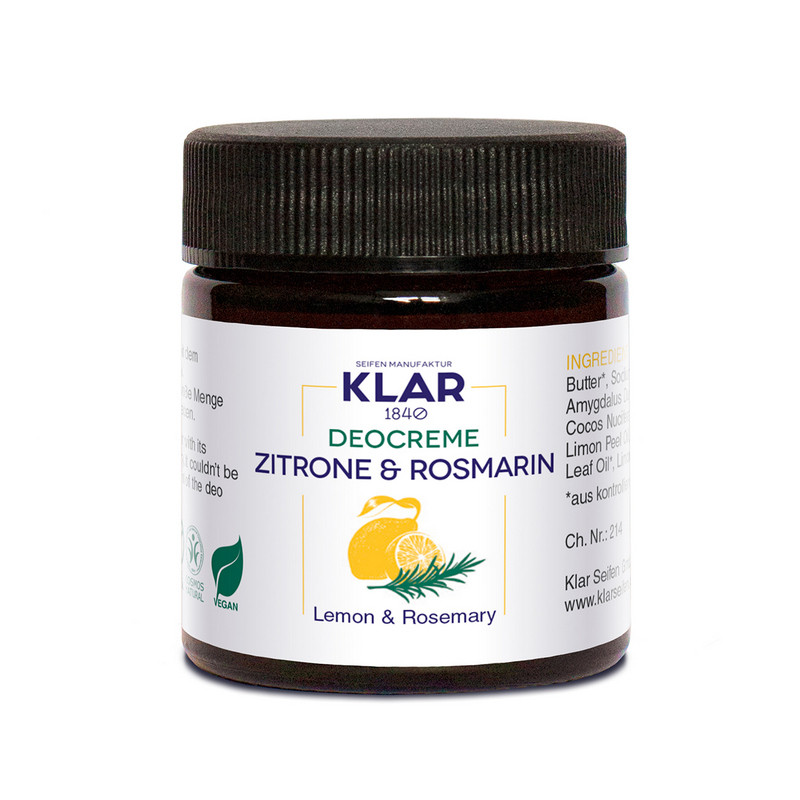 Klar Seifen Cytryna i Rozmaryn dezodorant w kremie 30ml