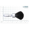 Pędzel do golenia MERKUR FUTUR, syntetyk black fibre, chrom satyna