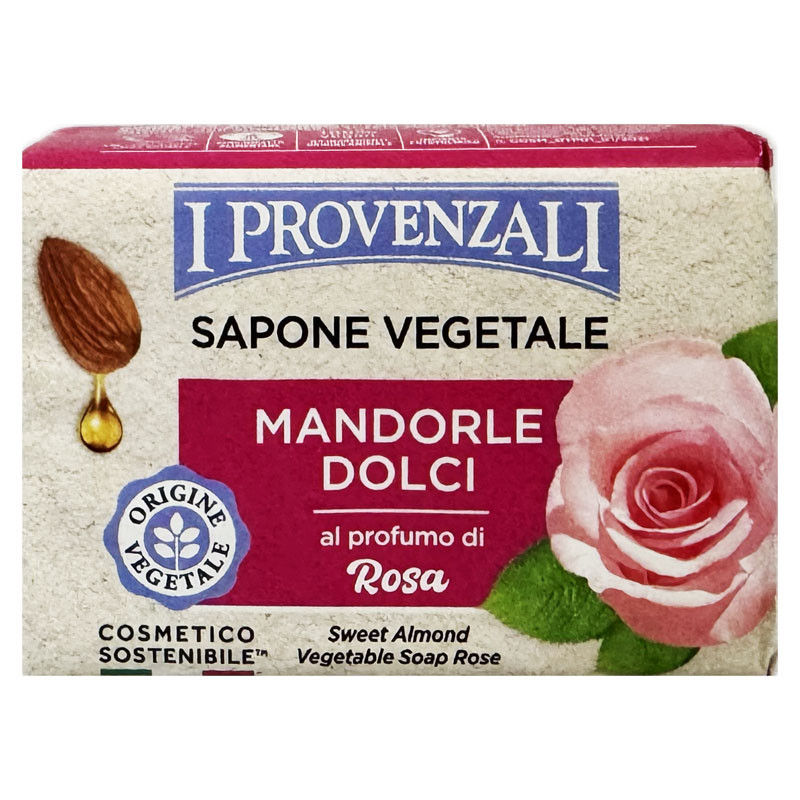 I Provenzali Mandorle Dolci Rose różane mydło z olejkiem migdałowym 100g