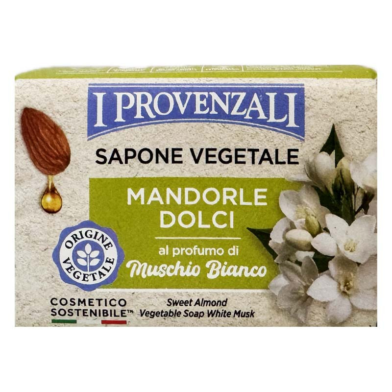 I Provenzali Mandorle Dolci Muschio Bianco białe piżmo mydło z olejkiem migdałowym 100g