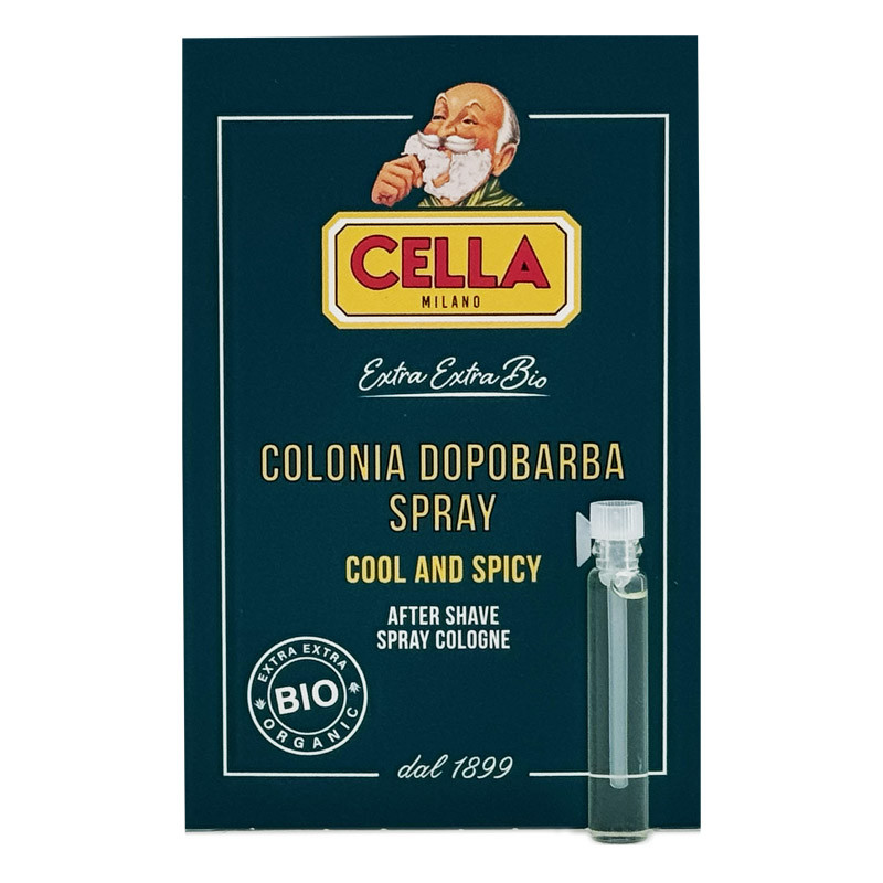 Tester zapachu Cella BIO Aftershave (zielone)