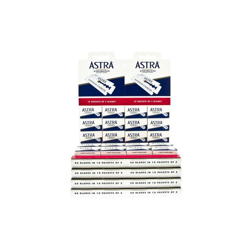 Żyletki ASTRA Superior Stainless (niebieskie) 500 sztuk Żyletki ASTRA Superior Stainless (niebieskie) 500 sztuk