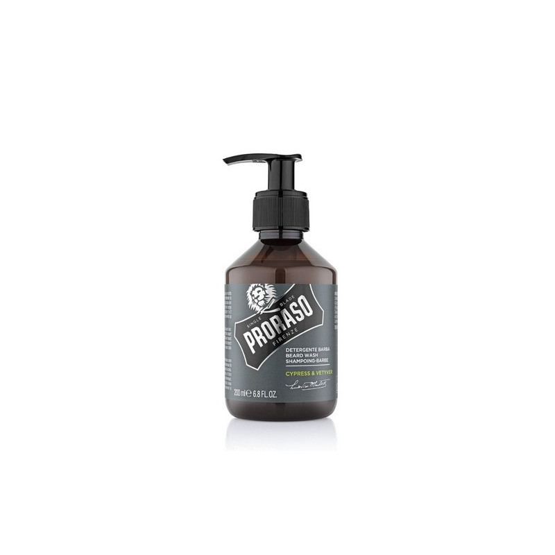 Proraso BEARD WASH Cypress & Vetyver szampon do brody i wąsów 200 ml