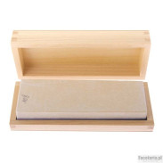 Drewniane pudełko na kamień do ostrzenia brzytew, 150x50