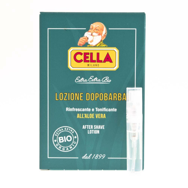 Tester zapachu Cella BIO Aftershave (zielone)