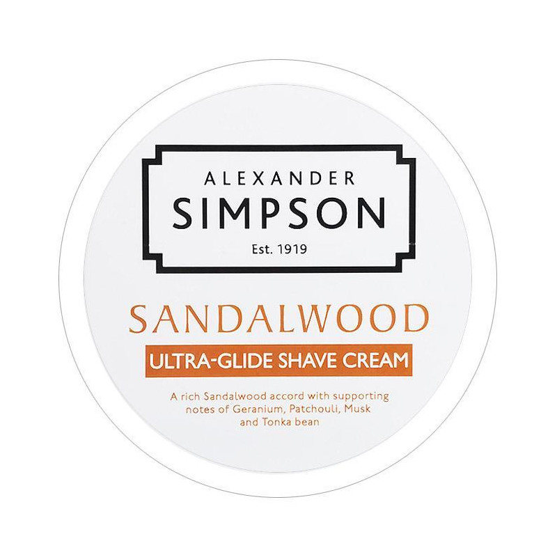 Simpson Sandalwood luksusowy krem do golenia 180ml (drzewo sandałowe)