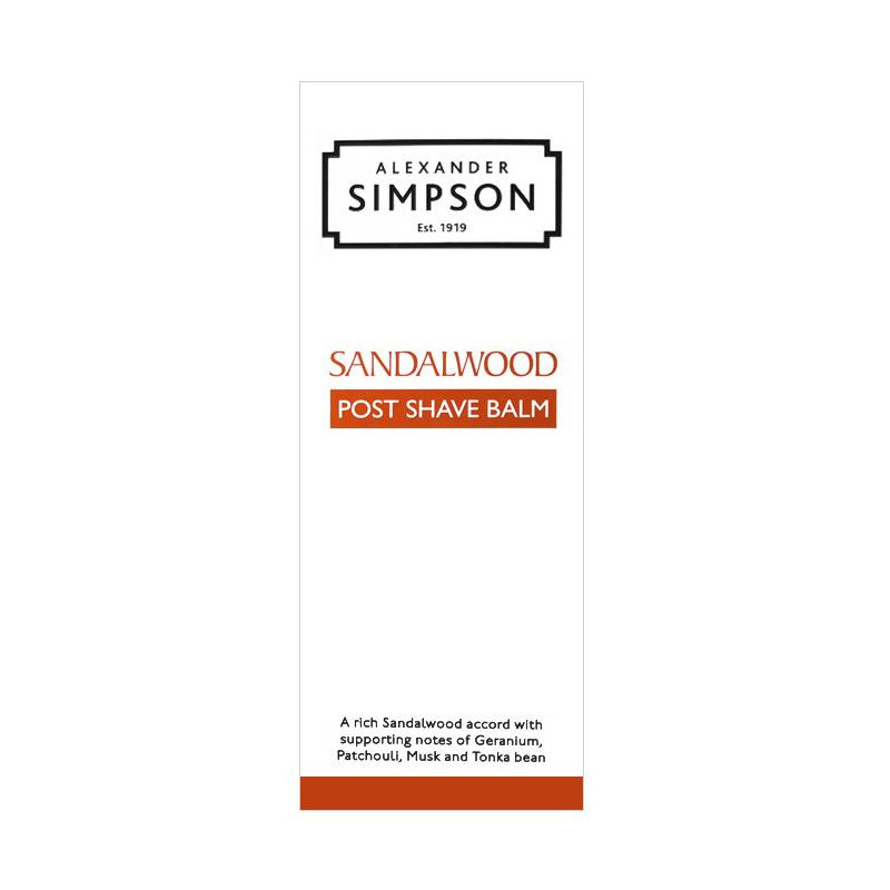 Simpson Sandalwood luksusowy balsam po goleniu 100ml 