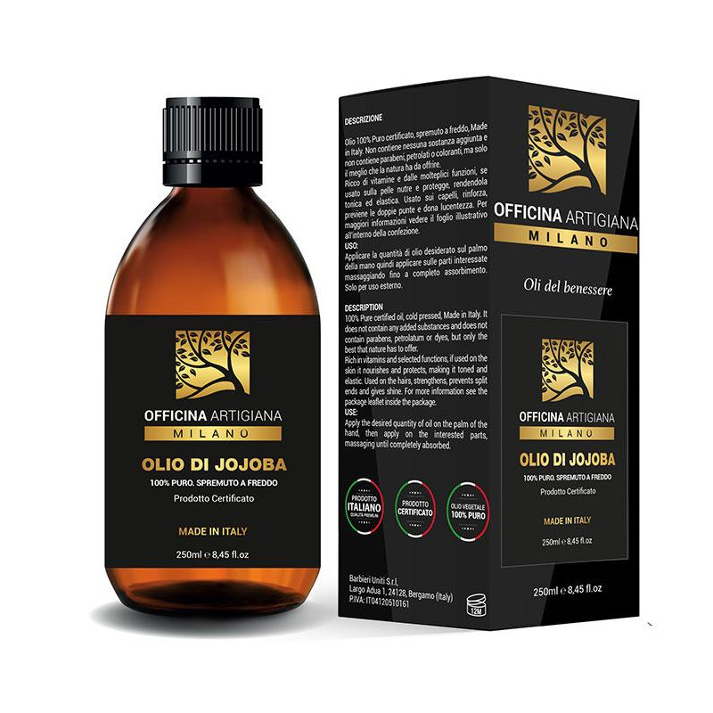 Officina Artigiana Milano czysty olejek Jojoba 250ml Officina Artigiana Milano czysty olejek Jojoba 250ml