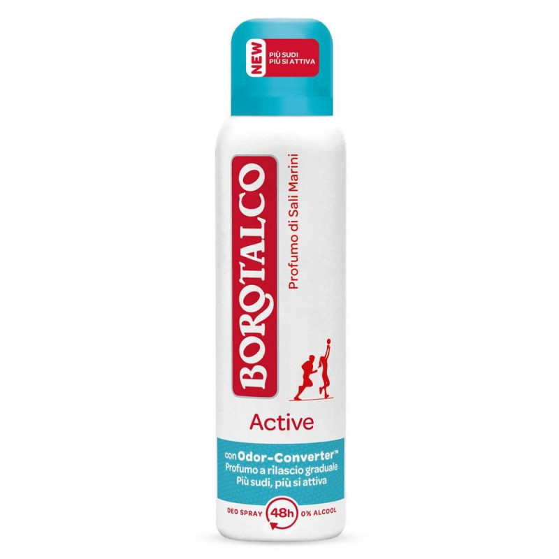 Borotalco Active sól morska 48h deo spray (niebieski) 150ml
