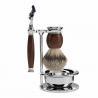 Zestaw do golenia Muhle SOPHIST S93H47SF ironwood, borsuk, 4 cz. fusion