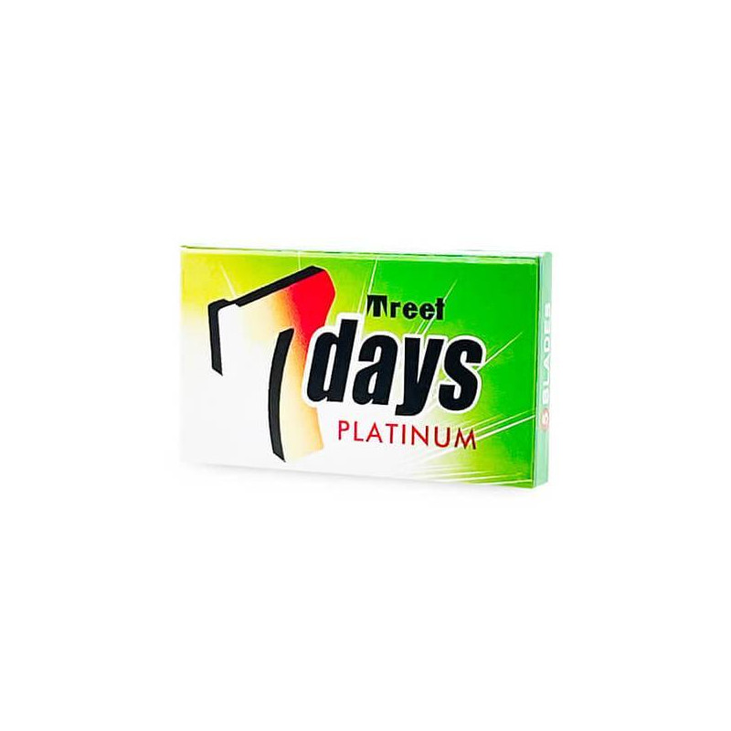 Żyletki Treet 7 days Platinum (zielone) 5 sztuk
